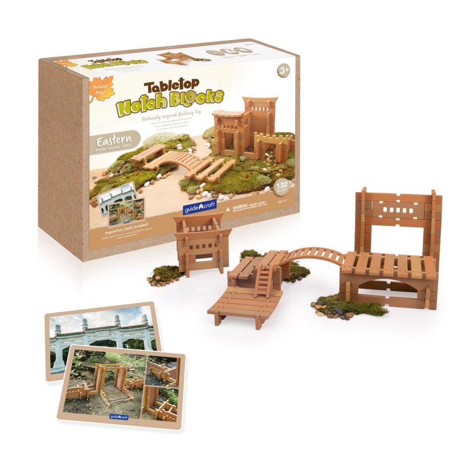 Educational Toys Guidecraft | Tabletop Notch Blocks - Eastern