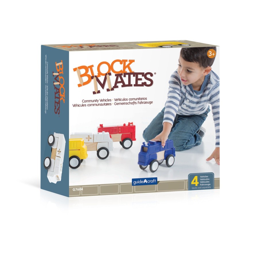 Educational Toys Guidecraft | Block Mates Community Vehicles