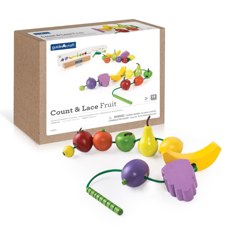 Educational Toys Guidecraft | Count And Lace Fruit