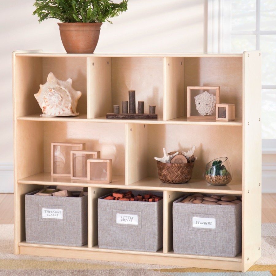 Classroom Furniture Guidecraft | Edq 3-Shelf 8-Compartment Storage - 36