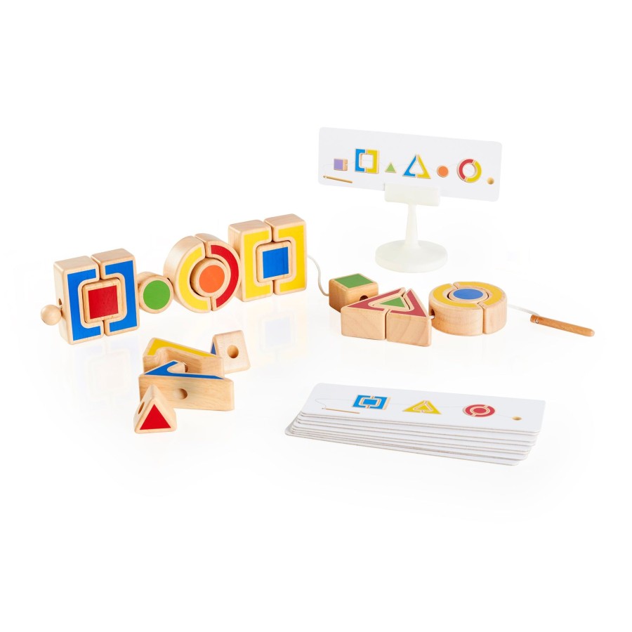 Educational Toys Guidecraft | Nest And Lace Shapes