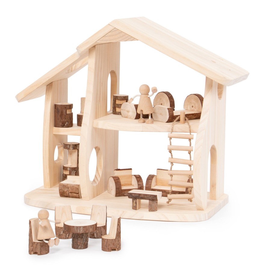 Educational Toys Guidecraft | Woodlands Dollhouse Set