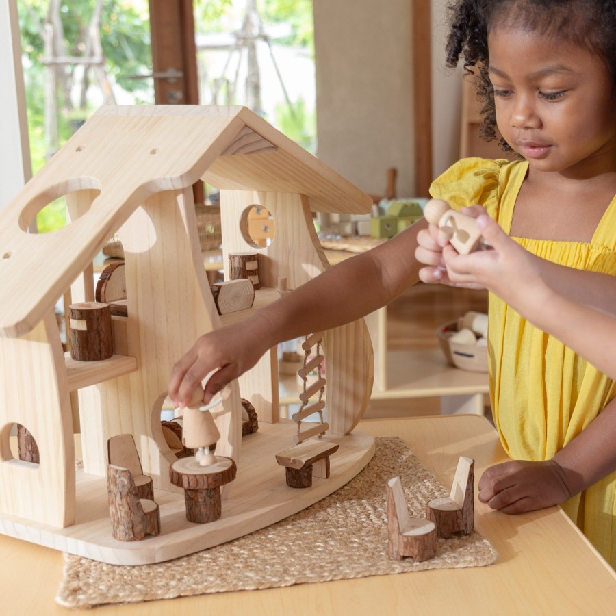 Educational Toys Guidecraft | Woodlands Dollhouse Set