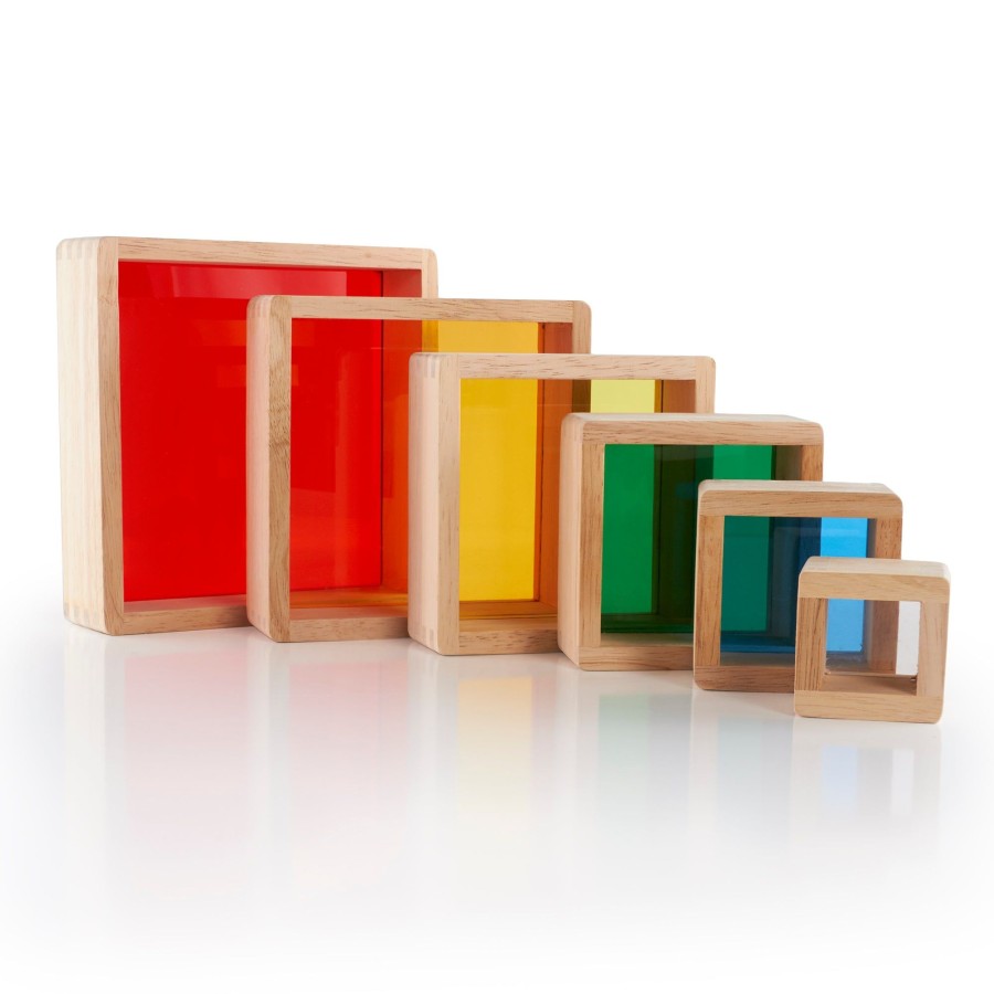 Educational Toys Guidecraft | Stacking Rainbow Pyramid