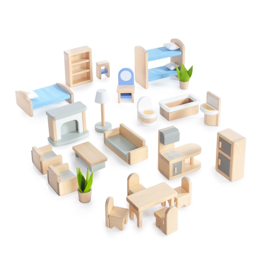 Educational Toys Guidecraft | Modern Home Dollhouse Furniture - 24 Pc. Set