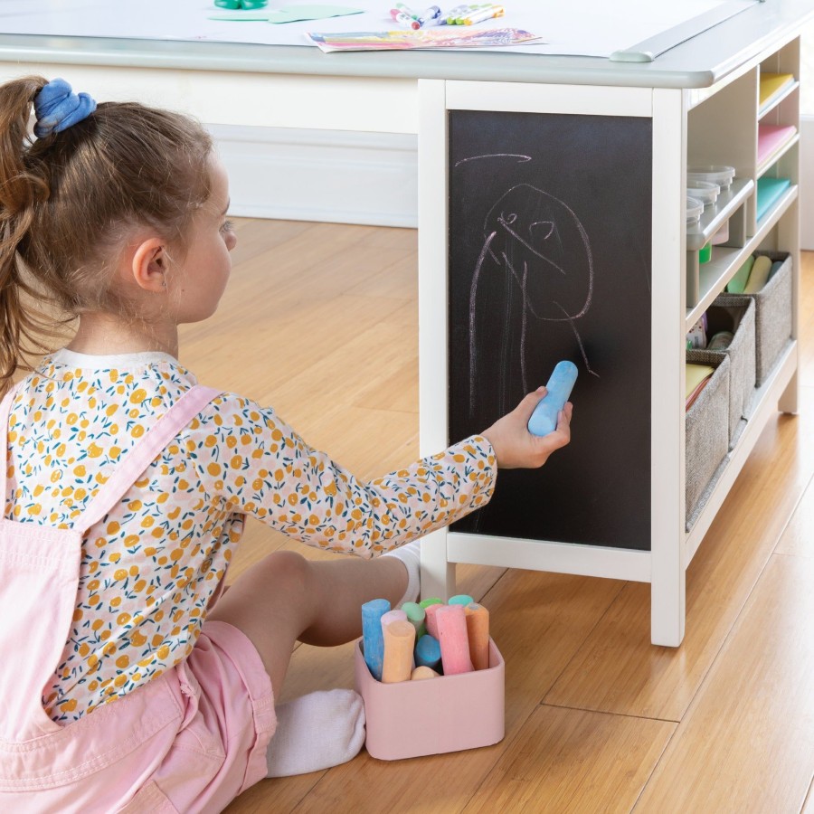 Kids' Furniture Guidecraft | Martha Stewart Kids' Jr. Art Center With Stools And Bins