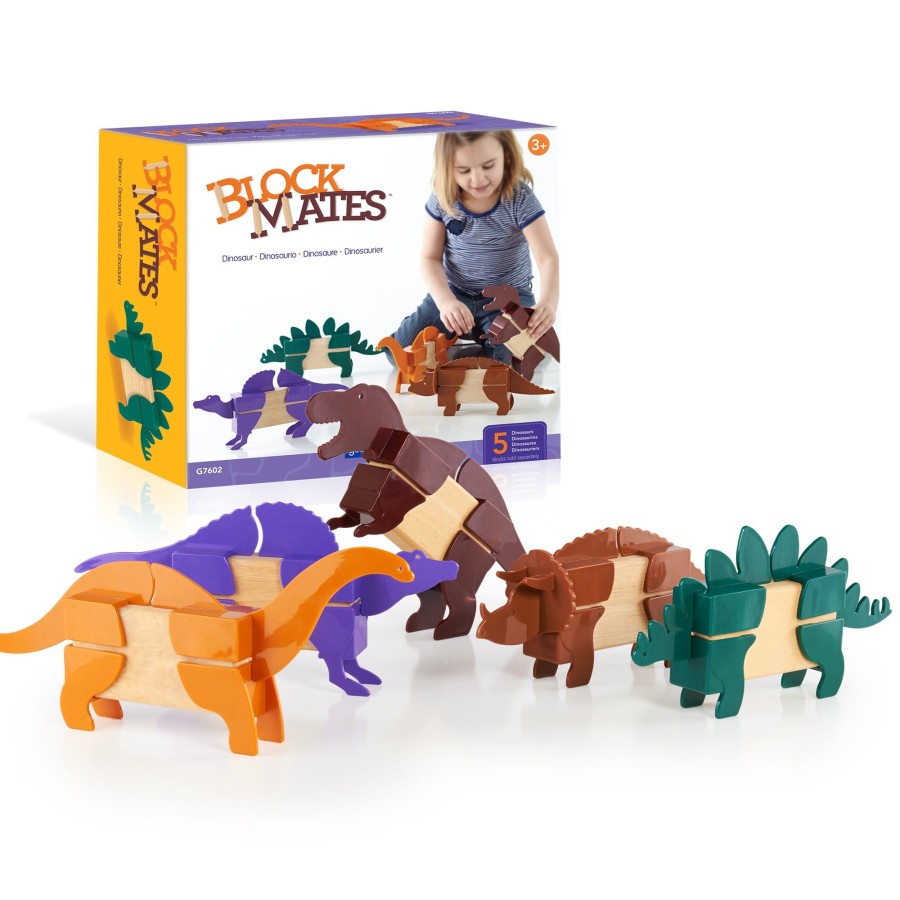 Educational Toys Guidecraft | Block Mates Dinosaurs