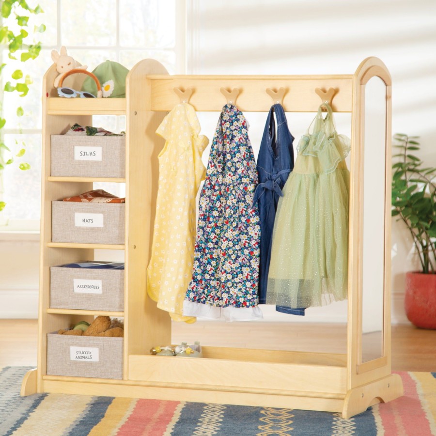 Kids' Furniture Guidecraft | Edq Dress Up Storage With Bins