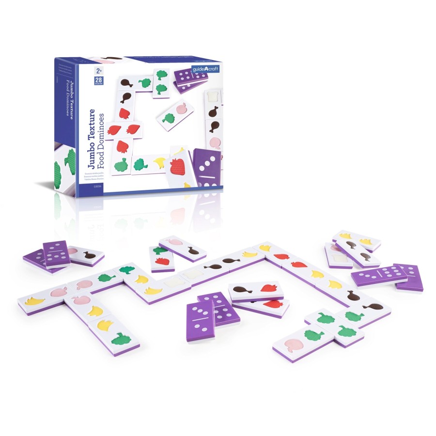 Educational Toys Guidecraft | Jumbo Texture Food Dominoes