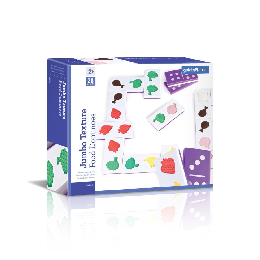 Educational Toys Guidecraft | Jumbo Texture Food Dominoes