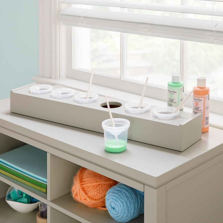 Kids' Furniture Guidecraft | Martha Stewart Crafting Kids' Tray With Paint Cups