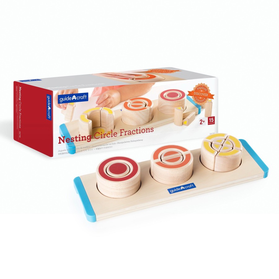 Educational Toys Guidecraft | Nesting Circle Fractions