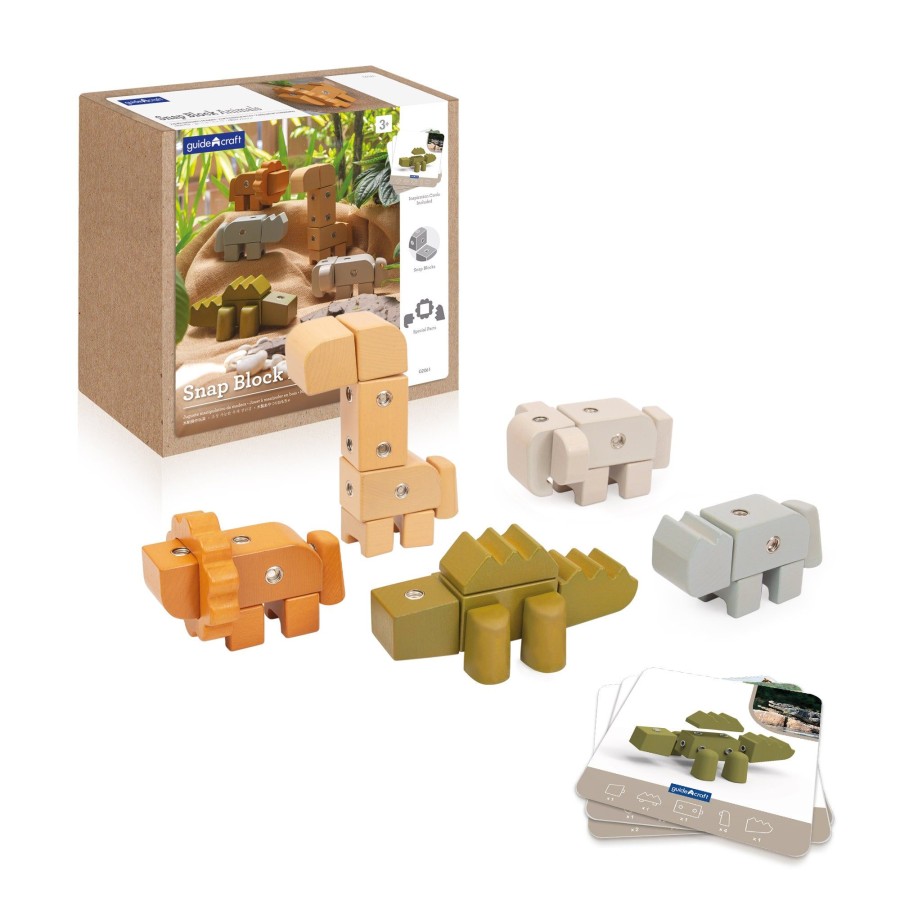 Educational Toys Guidecraft | Snap Block Animals - 33 Pc. Set