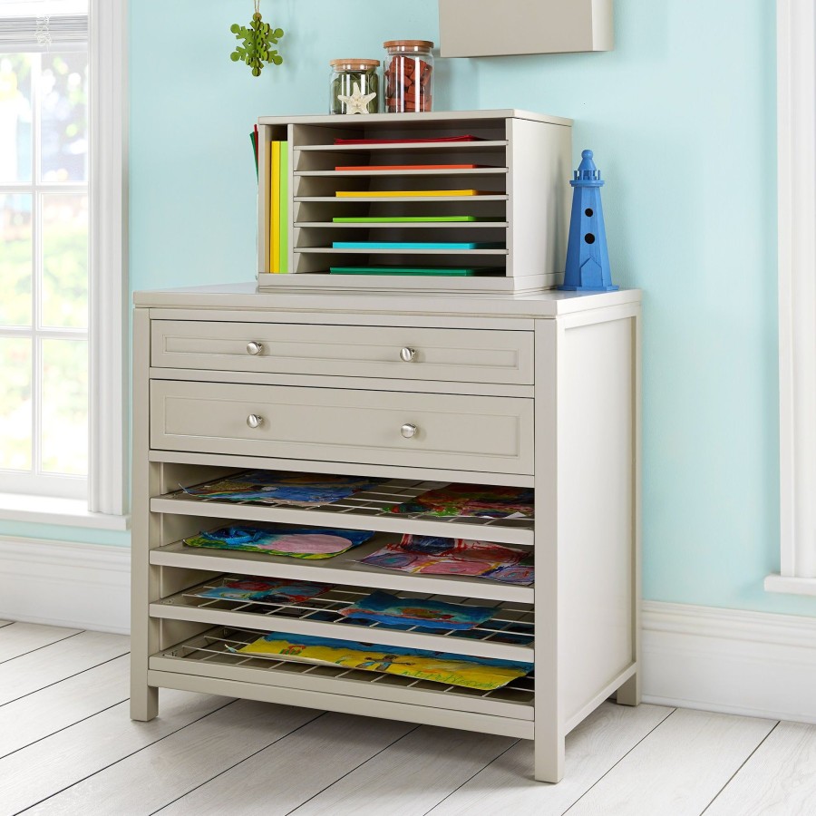 Kids' Furniture Guidecraft | Martha Stewart Crafting Kids' Art Storage With Drying Racks