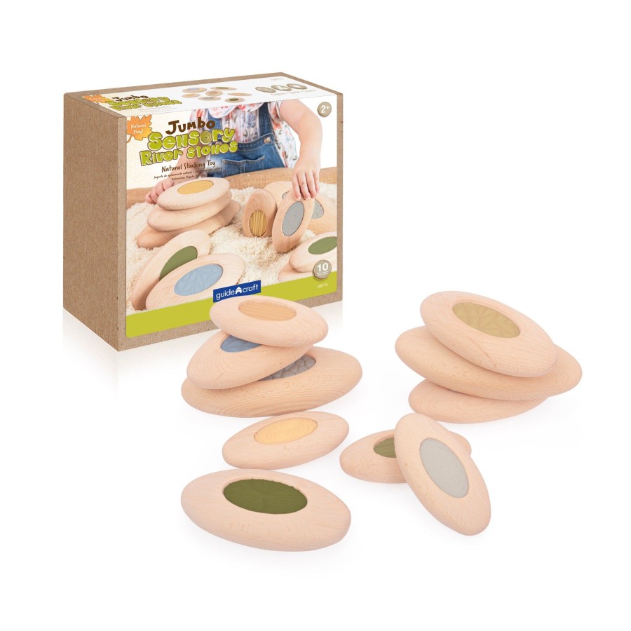 Educational Toys Guidecraft | Jumbo Sensory River Stones