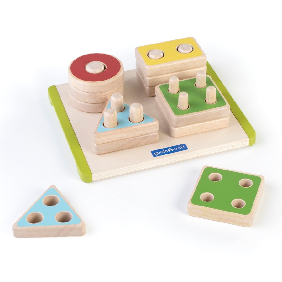 Educational Toys Guidecraft | Sort And Stack Shapes