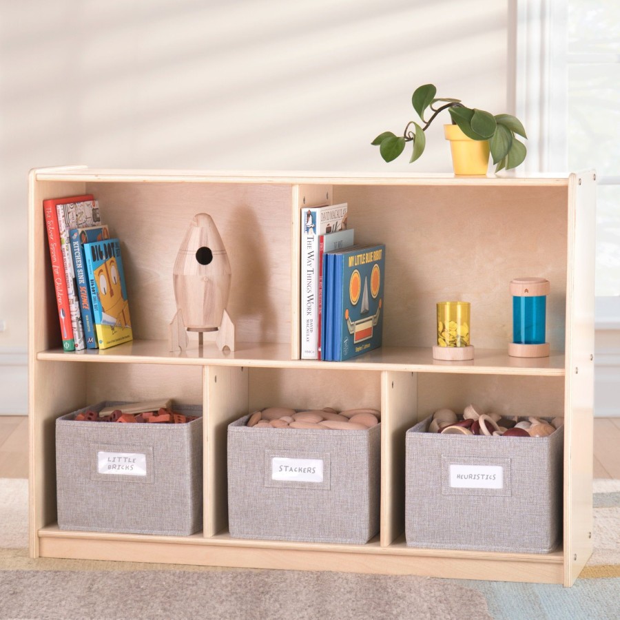 Classroom Furniture Guidecraft | Edq 2-Shelf 5-Compartment Storage - 30