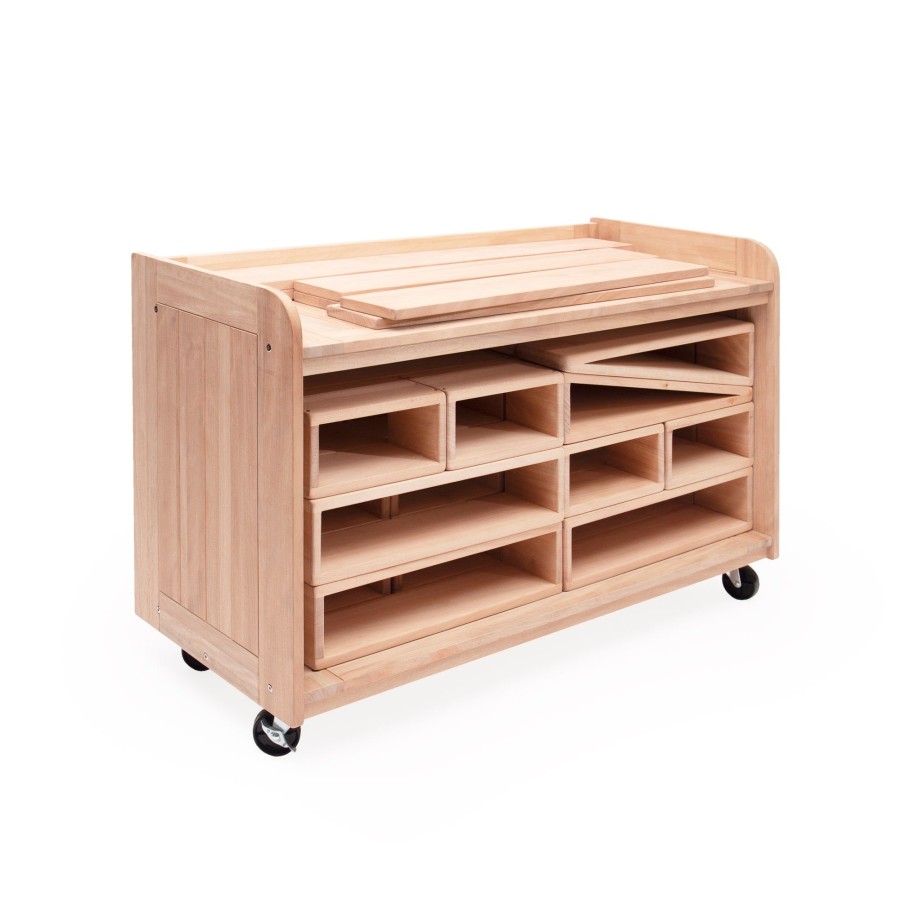 Educational Toys Guidecraft | Outdoor Hollow Blocks Storage Cart