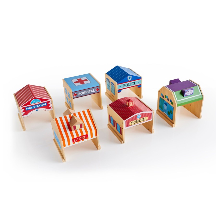 Educational Toys Guidecraft | Community Buildings Set 6 Pc