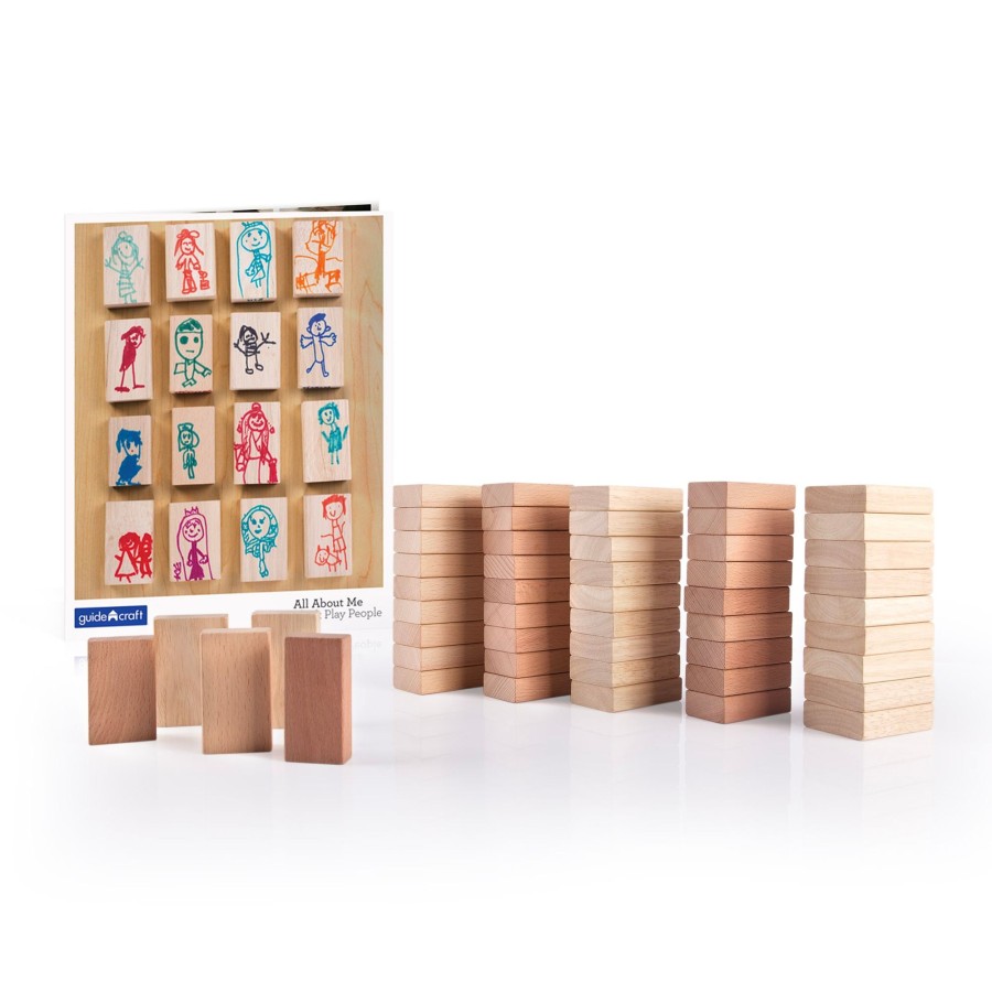 Educational Toys Guidecraft | All About Me Block Play People Set - 50 Pcs