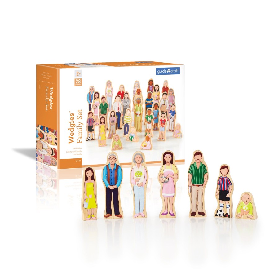 Educational Toys Guidecraft | Wedgies Multi-Cultural Family Set