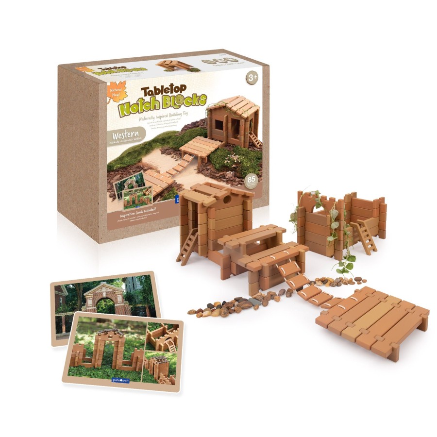 Educational Toys Guidecraft | Tabletop Notch Blocks - Western