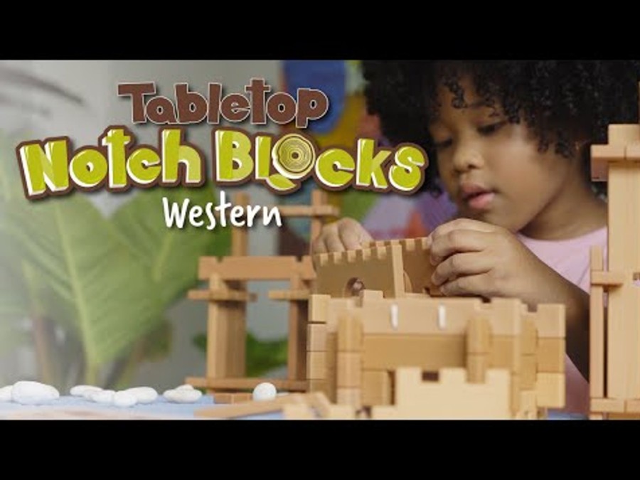 Educational Toys Guidecraft | Tabletop Notch Blocks - Western